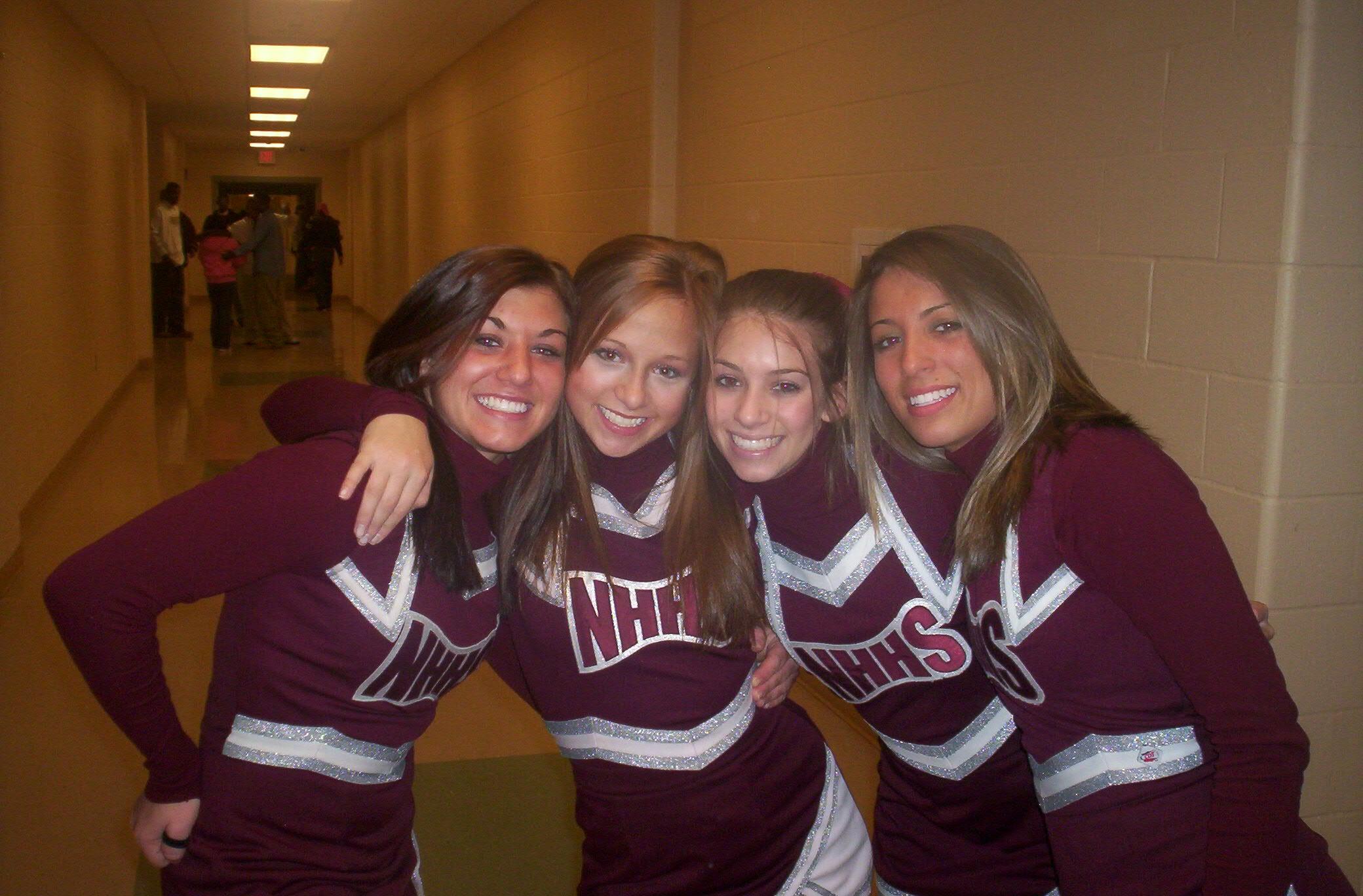 North Haven (CT) High School Cheerleaders NHaven_NicoleJennAmandaJess